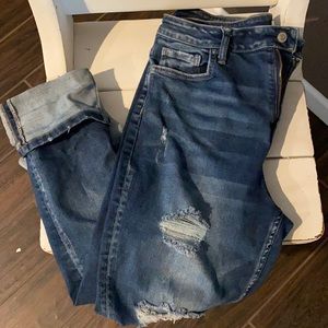 Distressed Mom jeans